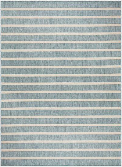 Nourison Home Nourison Positano POS03 12' x 15' Aqua Ivory Modern Rug - 12' x 15'
