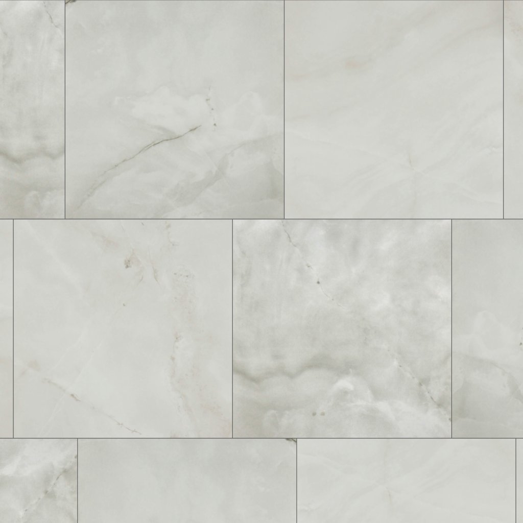Qualis Ceramica Luxury Sorrento Onyx 24X24 Honed - Cream