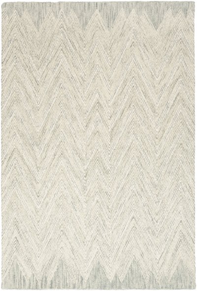 Nourison Home Nourison Linked LNK04 8' x 10'6" Teal Modern Indoor Rug - 3'9" x 5'9"