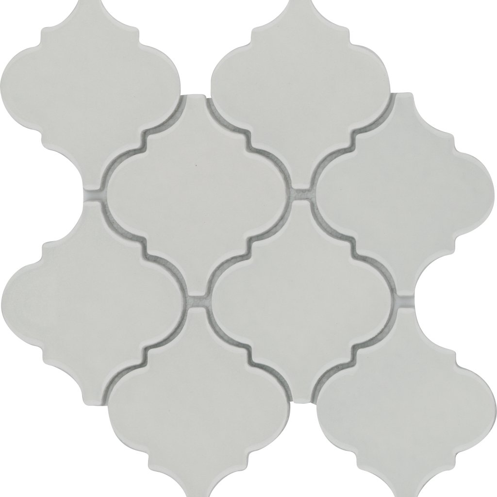 Emser Tile MOROCCO ARABESQUE GLOSS MOSAIC -CER - Silver