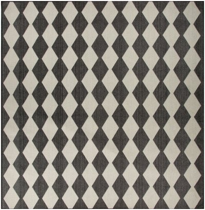 Nourison Home Nourison Positano POS04 7' x 10' Black Modern Rug - 12' x Square