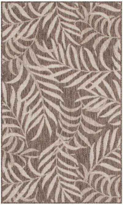 Nourison Home Nourison Garden Oasis GOA01 3' x 5' Mocha Tropical Rug - 2' x 4'