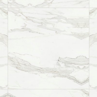 Qualis Ceramica Royal Stoneworks 48X48 Crown Calacatta Polished - Grid