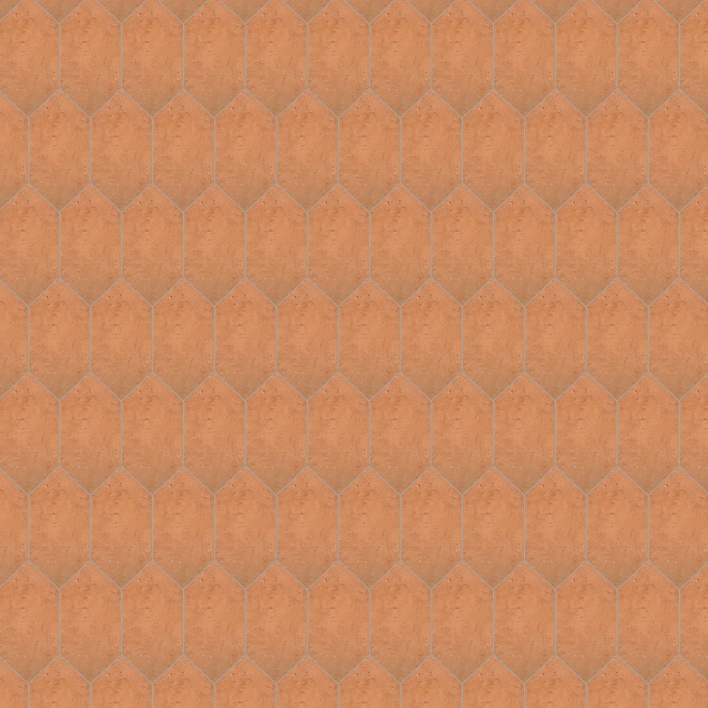 Marble Systems Cotto Med Matte Picket Terracotta Tile 5x10 - Cotto Med