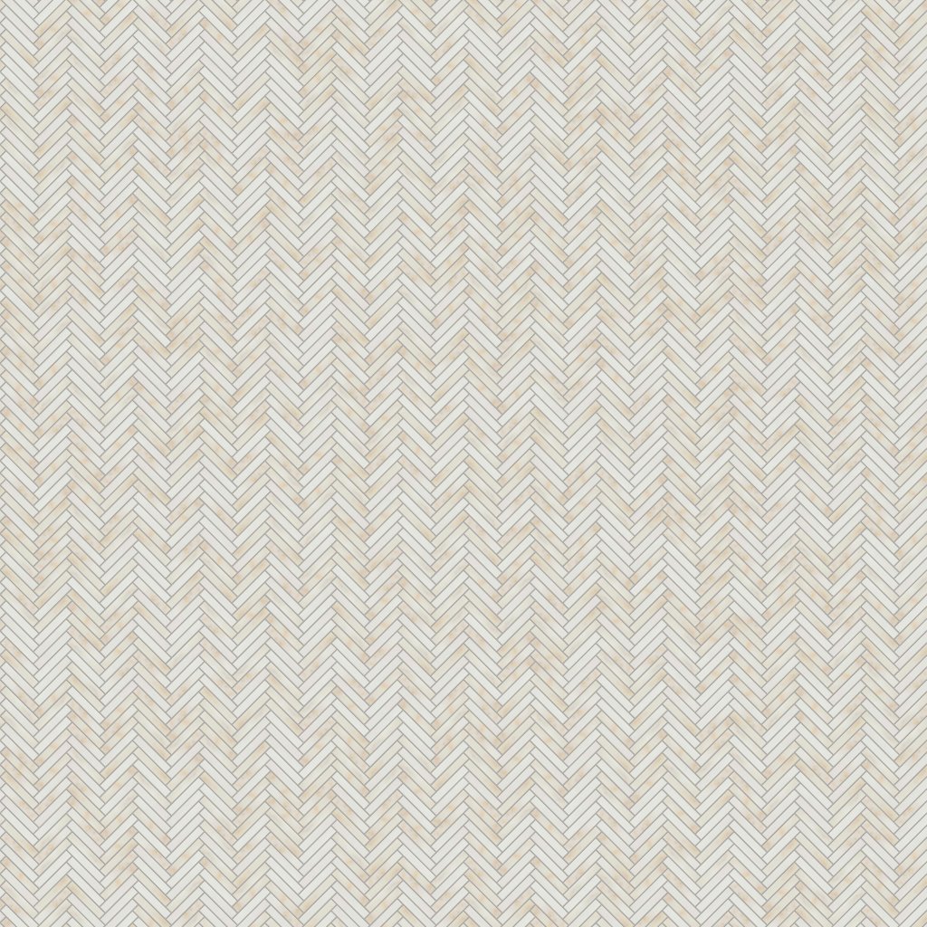 Marble Systems Calacatta Amber Honed Herringbone 5/8x3 Marble Mosaic 10 7/16x12 13/16 - Calacatta Amber