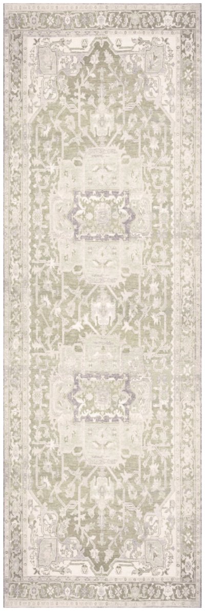 Nourison Home Nourison Vintage Washables VWS08 9' x 12' Green Vintage Indoor Rug - 2' x 6'