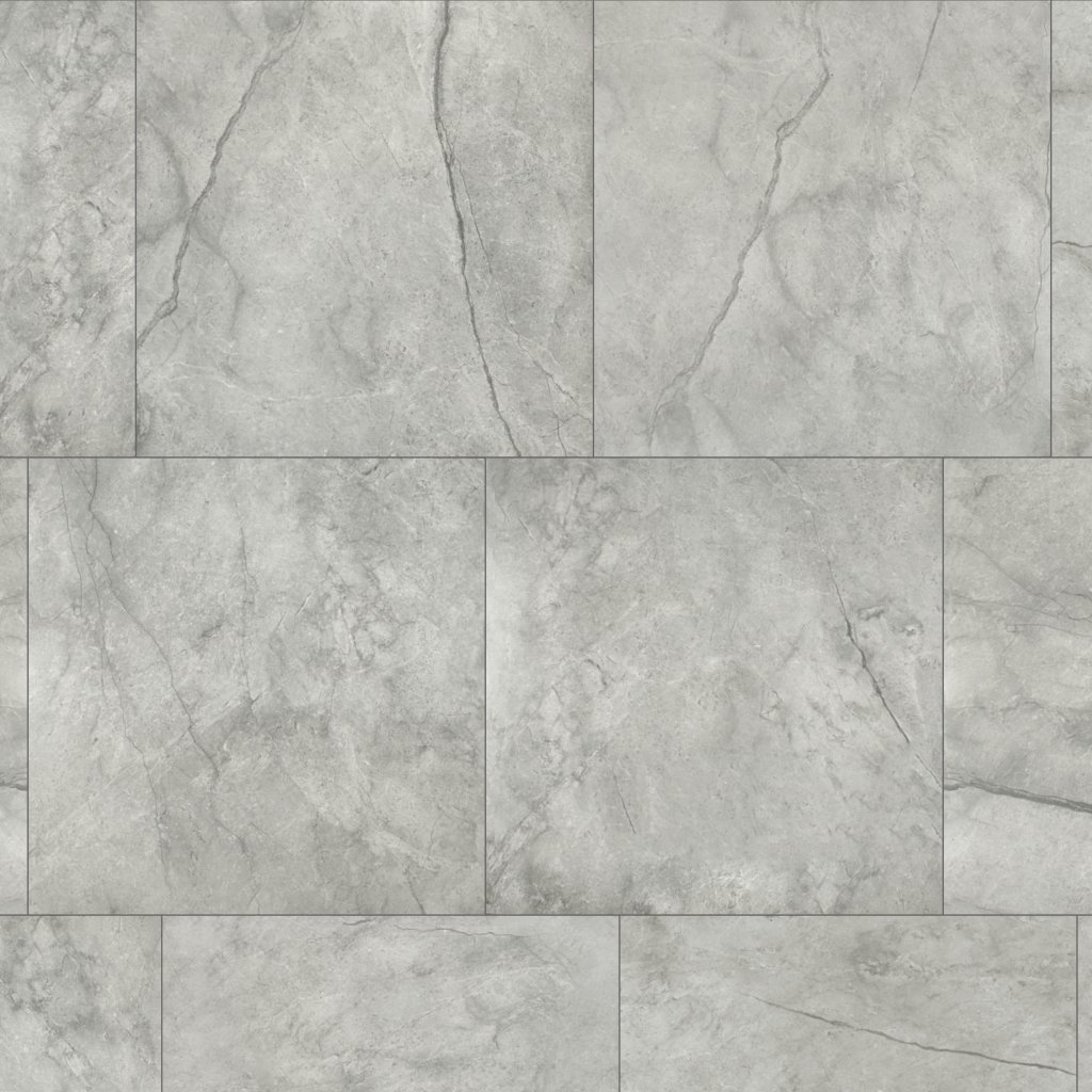Qualis Ceramica Luxury Roma Argento 24X24 Honed - Grey