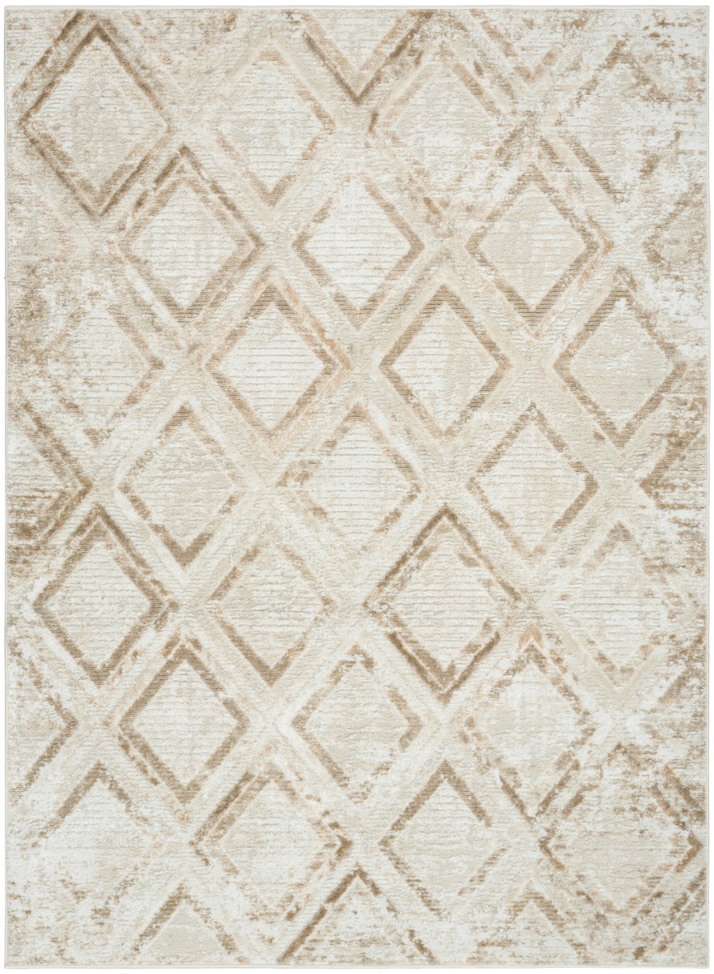 Nourison Home Nourison Dekor DEK05 4' x 6' Ivory Taupe Modern Indoor Rug