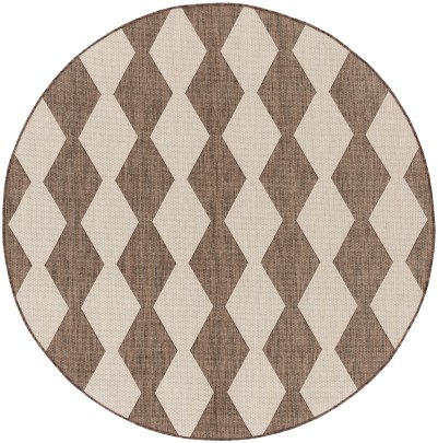 Nourison Home Nourison Positano POS04 2'2" x 8' Natural Modern Rug - 6' Round