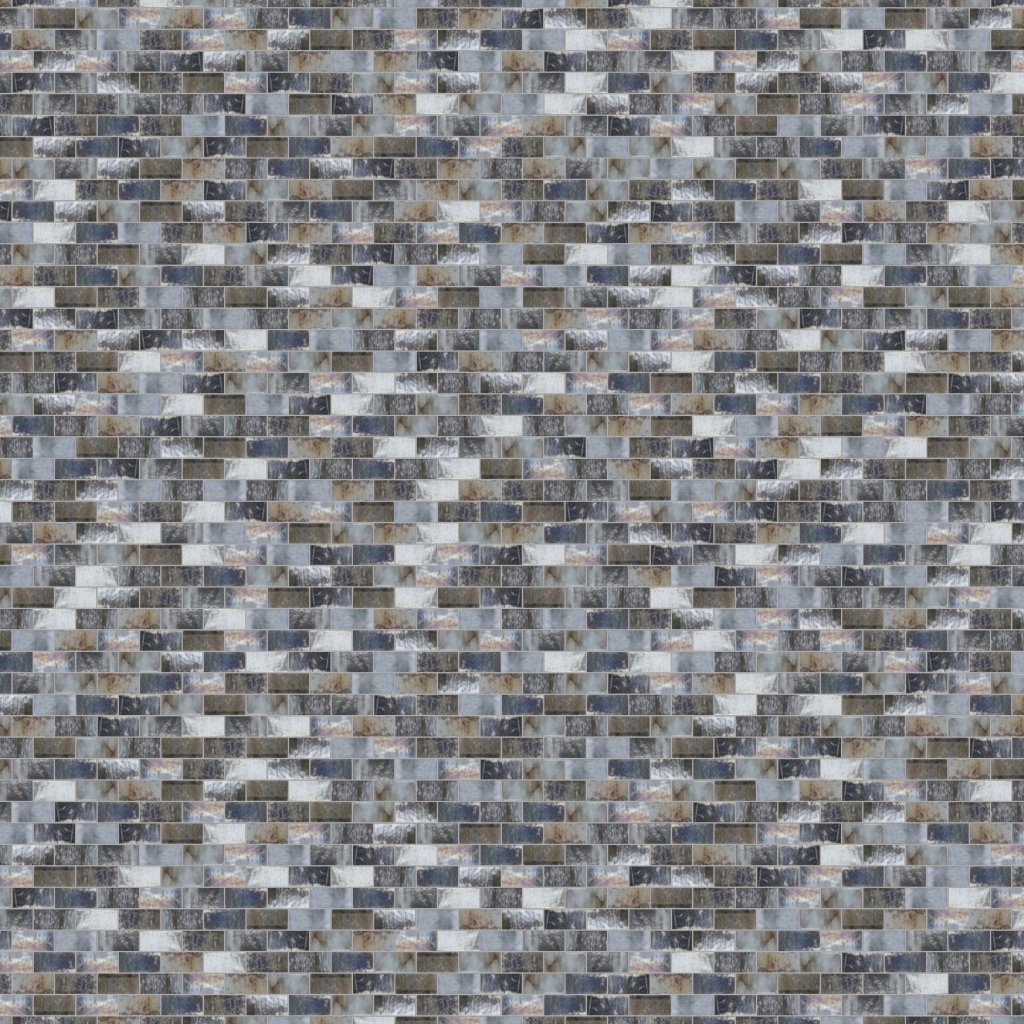 Marble Systems Metta Glossy 1/2x1 1/4 Glass Mosaic 12 3/4x12 1/4 - Metta
