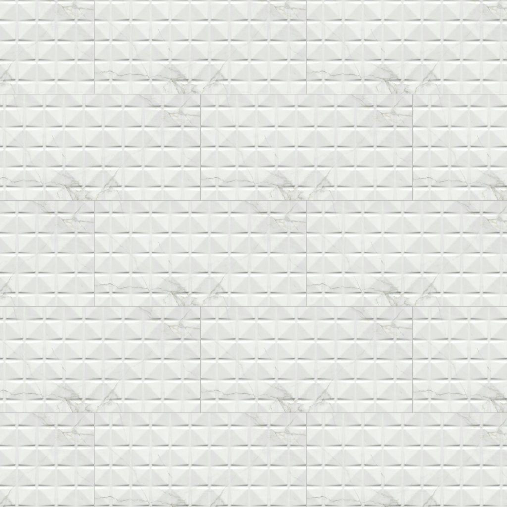 MSI Calacatta Chex White 12X24 Glossy - Dymo