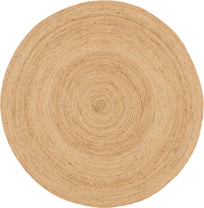 Nourison Home Nourison Natural Jute NJT03 6' x Round Natural Farmhouse Indoor Rug - 8' Round
