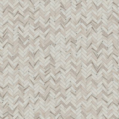 Marble Systems Skyline Polished Herringbone 5/8x2 Marble Mosaic 12 1/8x13 3/8 - Skyline - 12 1/8" x 13 3/8" x 3/8"