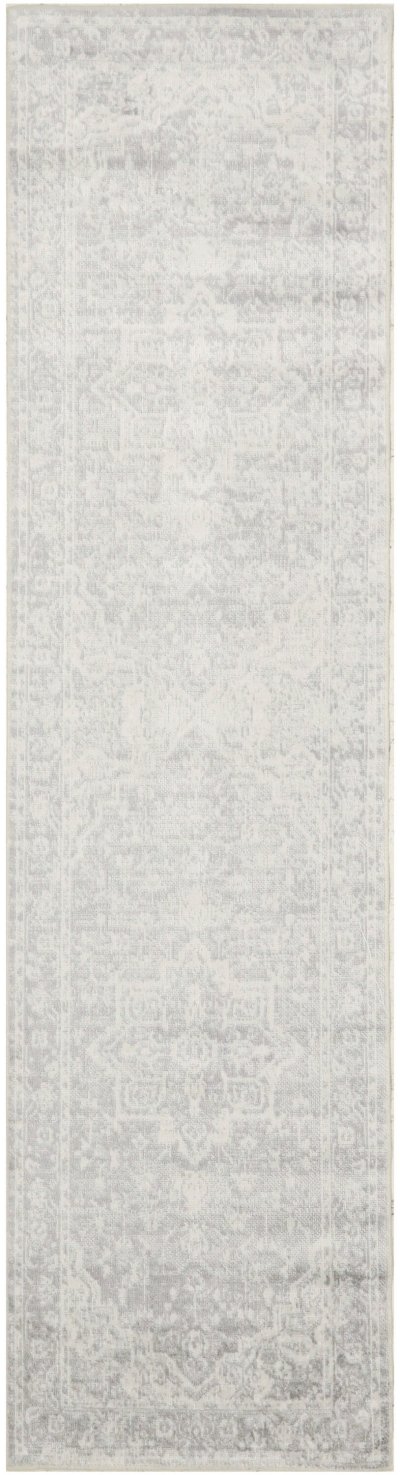Nourison Home Nourison Astra Machine Washable ASW12 3'3" x 5' Grey Vintage Indoor Rug - 2' x 6'