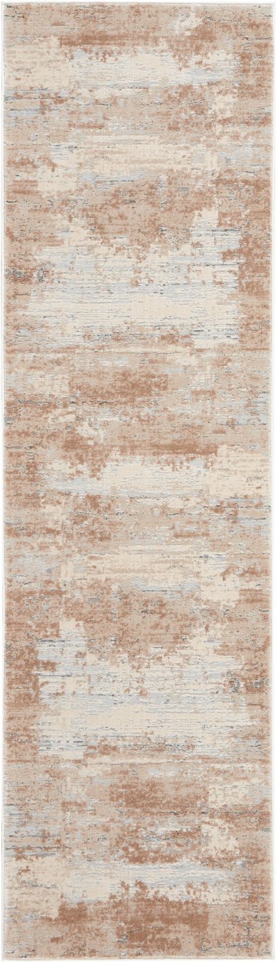 Nourison Home Nourison Rustic Textures RUS03 7’10” x Round Beige Modern Indoor Rug - 2'2" x 7'6"