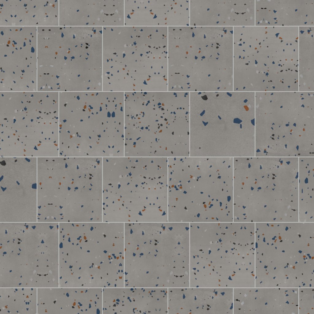 American Olean Color Story Floor - Storm Gray Speckle, Square, 12X12, Matte (T017) - Storm Gray Speckle