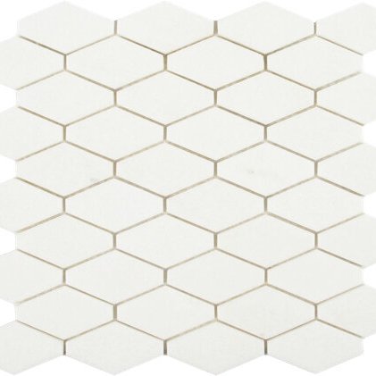 Qualis Ceramica Hamptons Collection Solitaire Mosaic Thassos