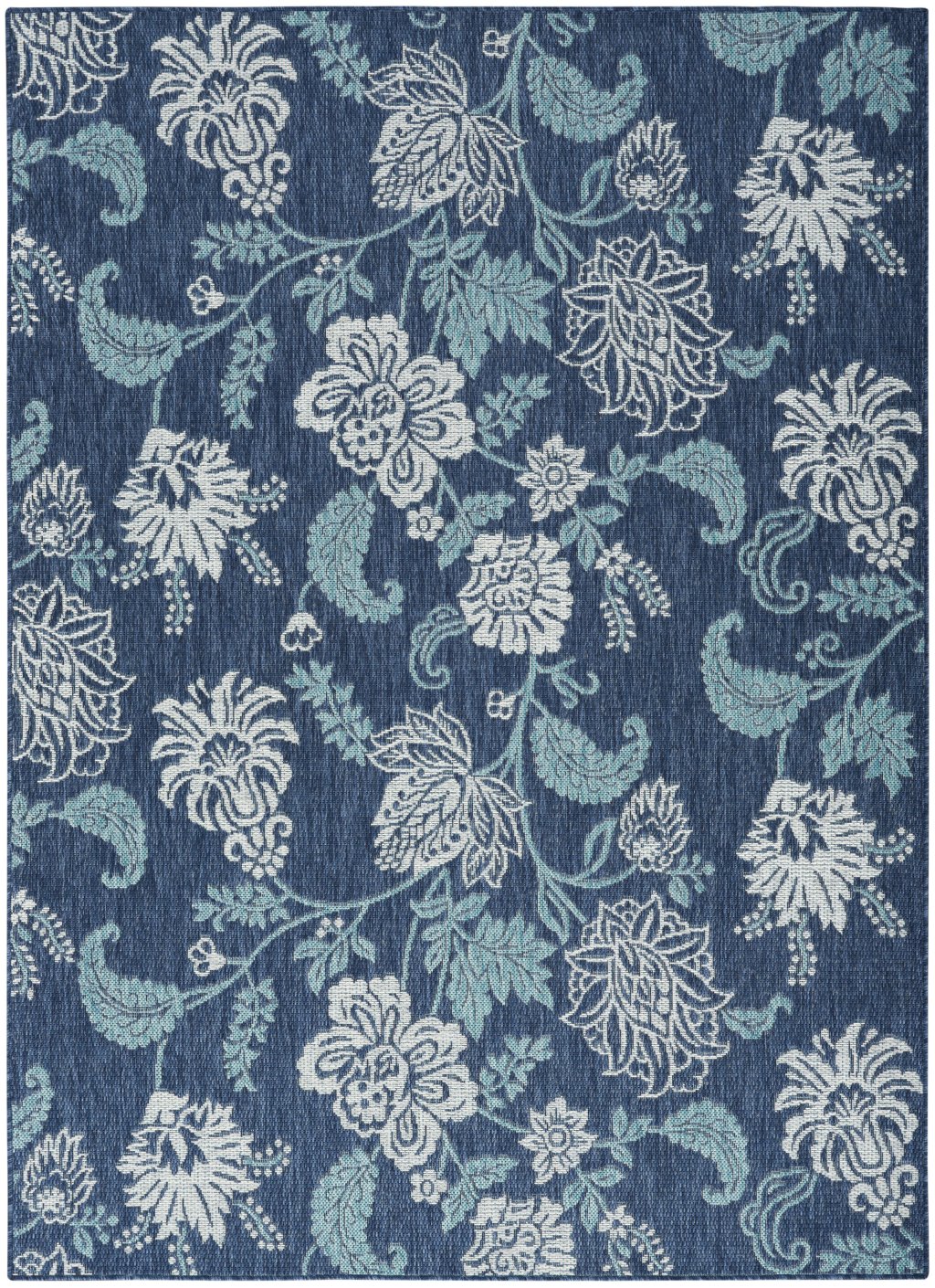 Nourison Home Nourison Garden Oasis GOA03 4' x 6' Navy Tropical Rug