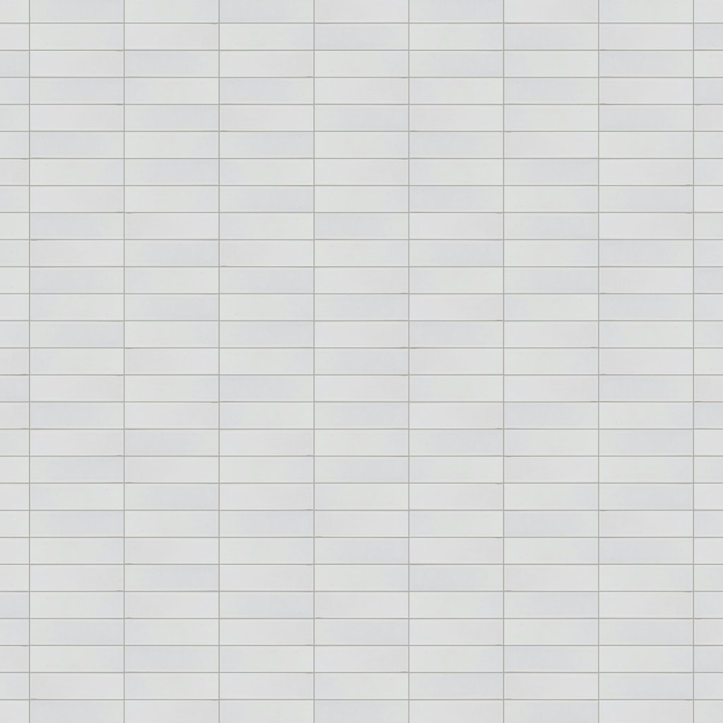 Marble Systems Eggshell Glossy Thin Brick Tile 2 1/8x7 1/2 - Eggshell