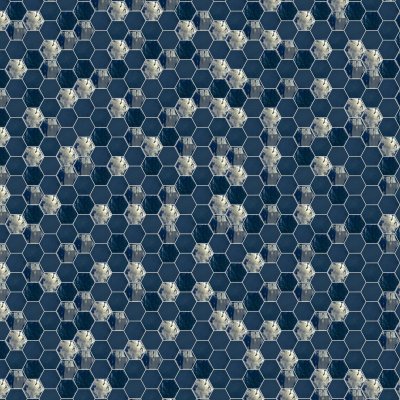Qualis Ceramica Hamptons Collection Confetti Mosaic Blue - 10.75" x 12.5"