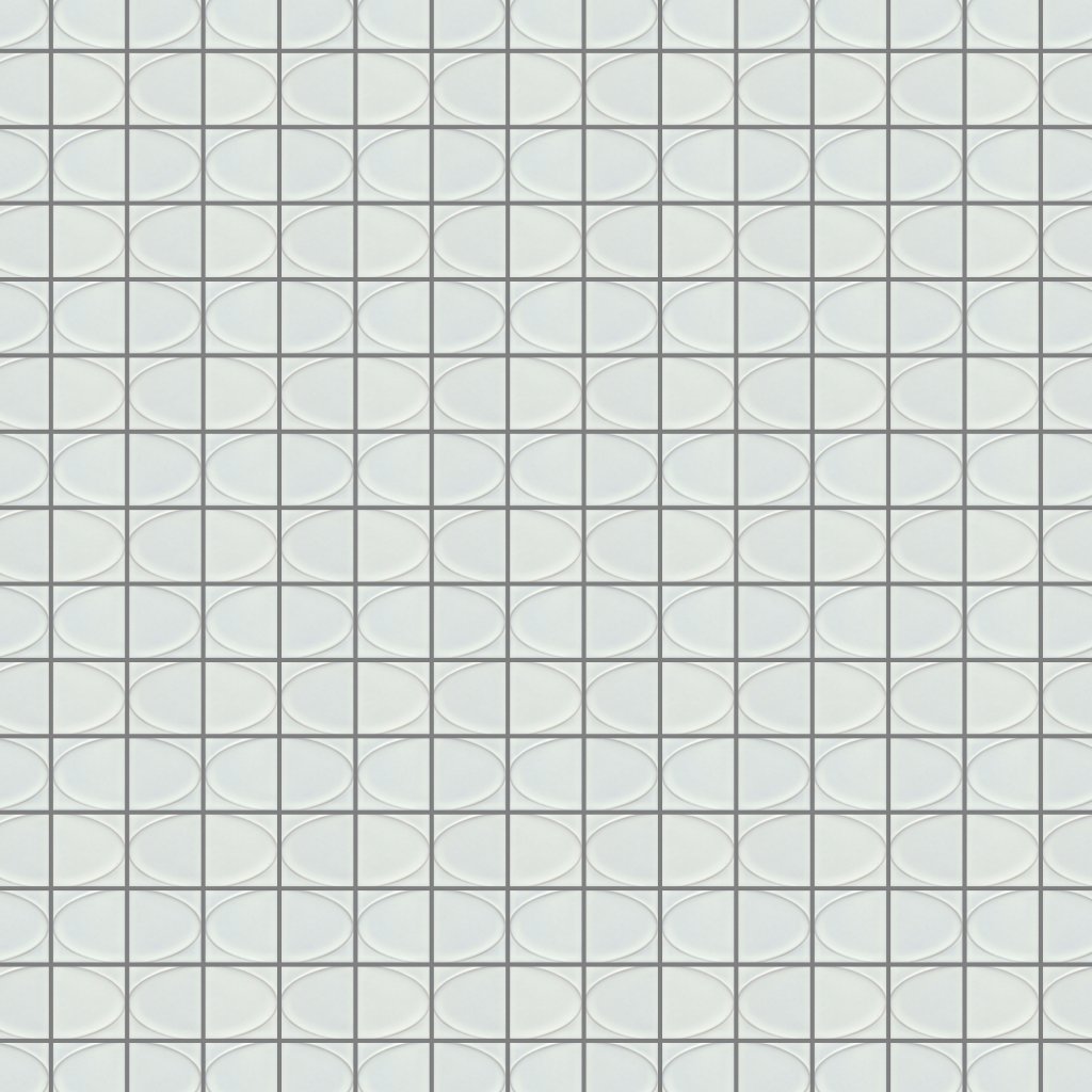 Emser Tile MIZU GLOSSY ELLIPSE MOSAIC -CER - Silver
