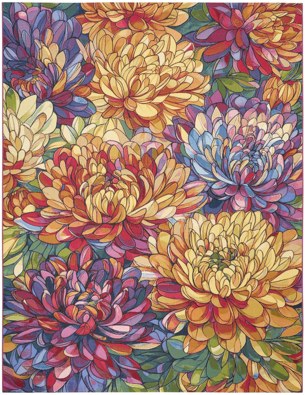 Nourison Home Nourison Color Splash CSP06 9'10" x 13'2" Multicolor Outdoor Rug