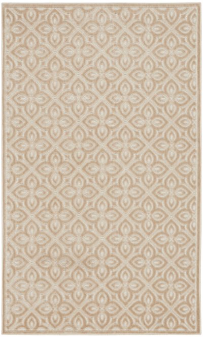 Nourison Home Nourison Washable Charm WCH03 4' x 6' Beige Ivory Contemporary Indoor Rug - 2' x 3'