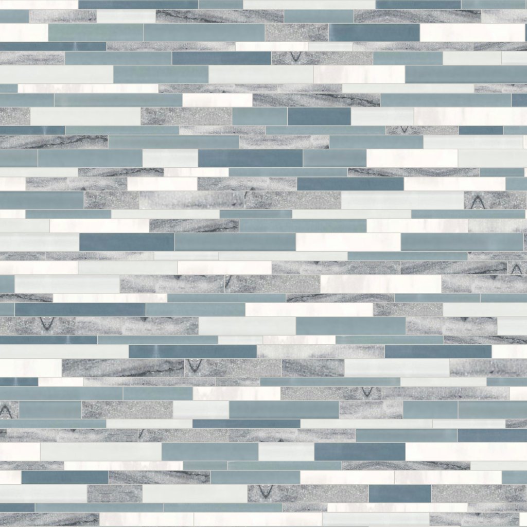 Qualis Ceramica Linear Waterfall Mosaic