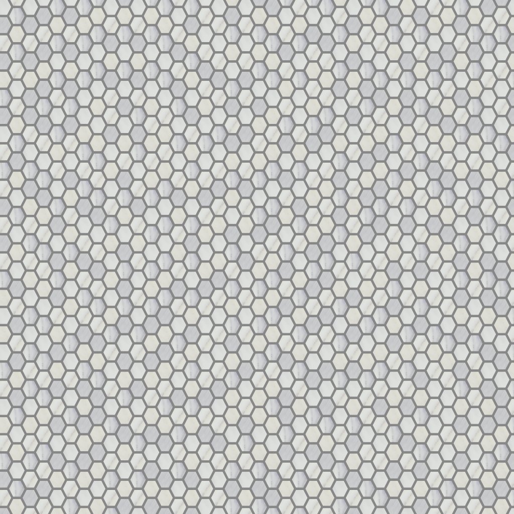 Emser Tile 2-INCH HEXAGON MIX MOSAIC -MAR - Winter Frost
