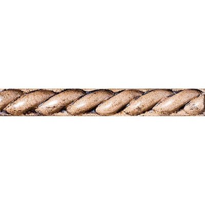 Marble Systems Stoker Gray Glazed Rope Ceramic Moldings 1x6 - Stoker Gray - 1" x 6" x 3/8"