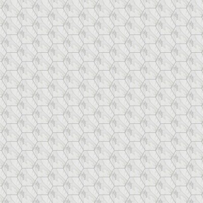 Marble Systems Calacatta Gold Extra Polished Hexagon Waterjet Marble Tile 5 25/32x5 - Calacatta Gold Extra - 5 25/32" x 5" x 3/8"