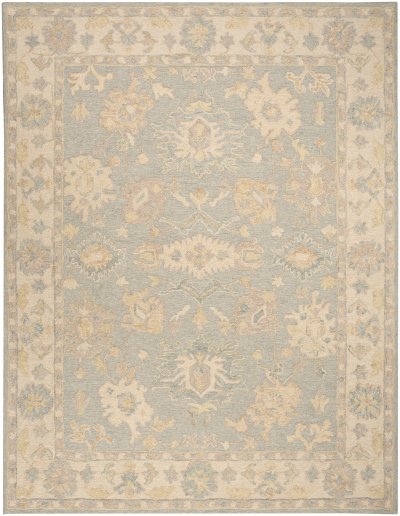 Nourison Home Nourison Maison MSO03 7'9" x 9'9" Blue Ivory Vintage Indoor Rug - 9'9" x 13'9"
