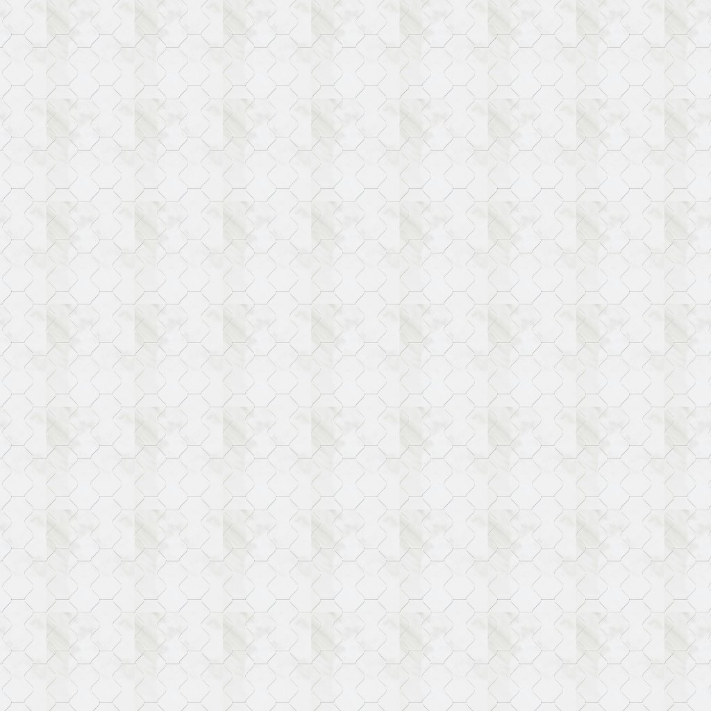 Marble Systems Snow White Polished Onda Marble Mosaic 5x8 9/32 - Snow White
