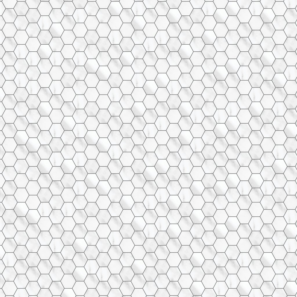 Qualis Ceramica Luxury Statuario Venezia 2" Hexagon Polished - Grey