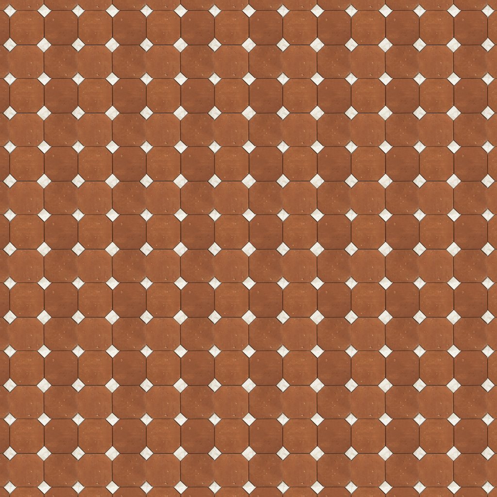 Marble Systems Diana Royal, Rustic Terracotta Honed Ottapunto Marble Mosaic 12 1/8x12 1/8 - Diana Royal