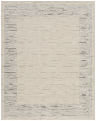 Nourison Home Nourison Andes AND05 5'3" x 7'3" Ivory Grey Scandinavian Indoor Rug - 7'10" x 9'10"