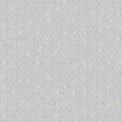 Marble Systems Avenza Honed Chevron Waterjet Marble Mosaic 13x10 - Avenza - 13" x 10" x 3/8"