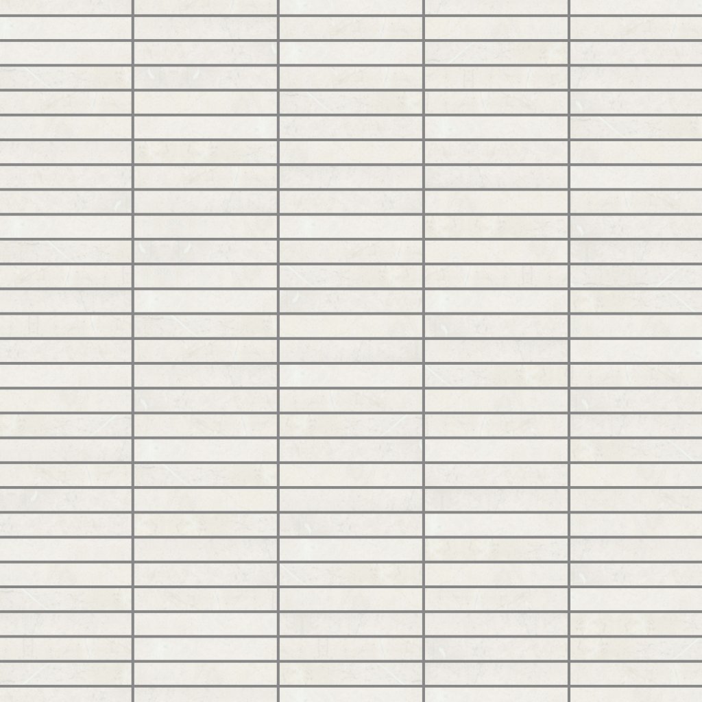 Emser Tile TERRAMOR HONED STACKED MOSAIC -POR - Bianco