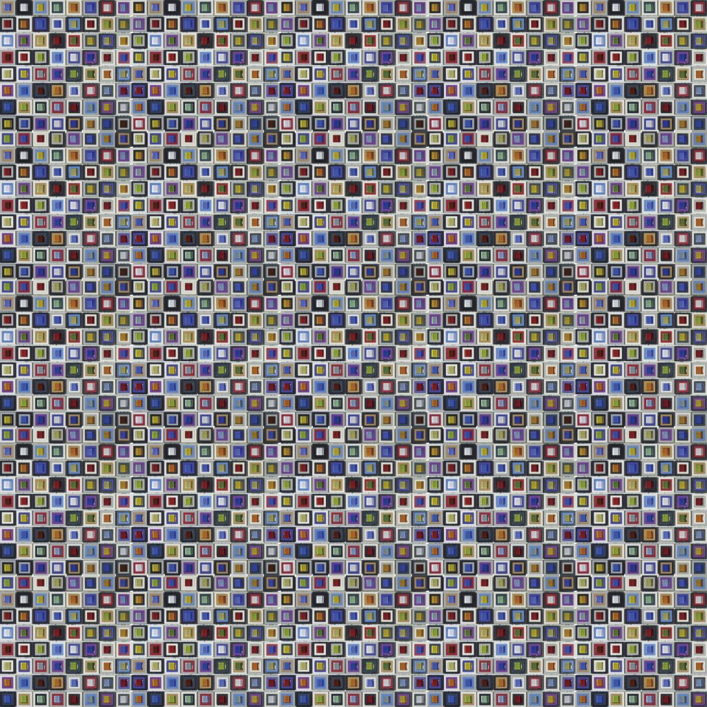 Qualis Ceramica Chelsea Collection Multicolor Square Mix Glass Resin