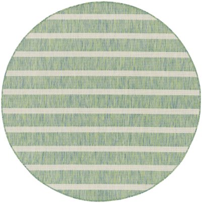 Nourison Home Nourison Positano POS03 2'2" x 12' Blue Green Ivory Modern Rug - 6' Round