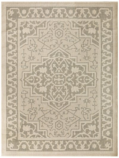 Nourison Home Nourison Tulum TLM05 10' x 14' Taupe Olive Outdoor Rug - 8' x 10'