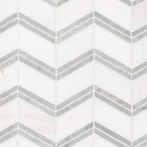Bianco Dolomite Chevron Polished