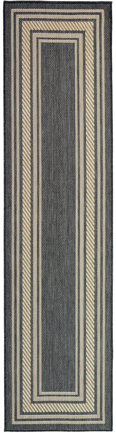 Nourison Home Nourison Horizon Indoor/Outdoor HOZ03 5' x 7' Charcoal Modern Rug - 2' x 6'
