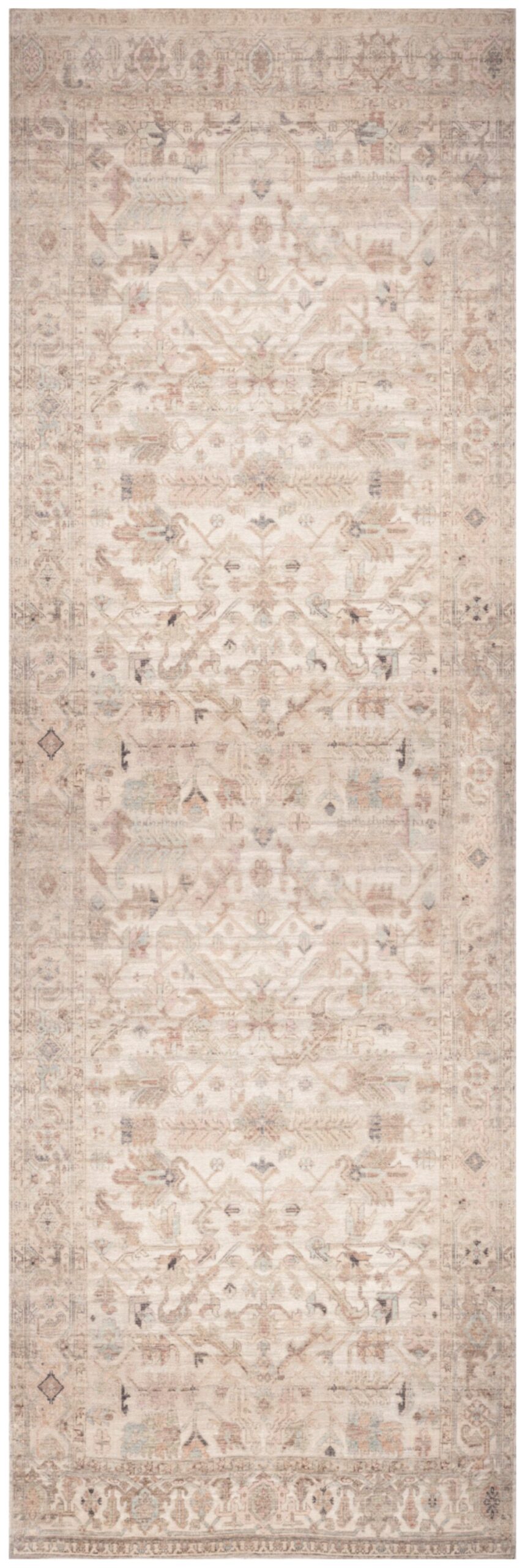 Nourison Home Nourison Vintage Washables VWS17 2' x 6' Beige Vintage Indoor Rug
