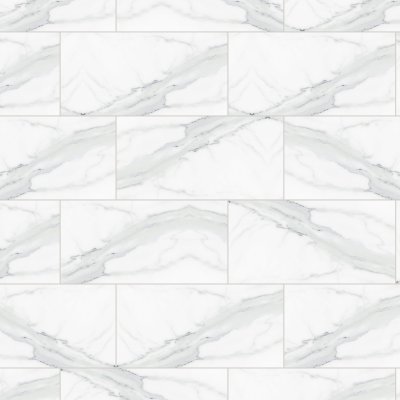 Qualis Ceramica Royal Stoneworks 12X24 Grandvein White Vintage - Alternating 1/3