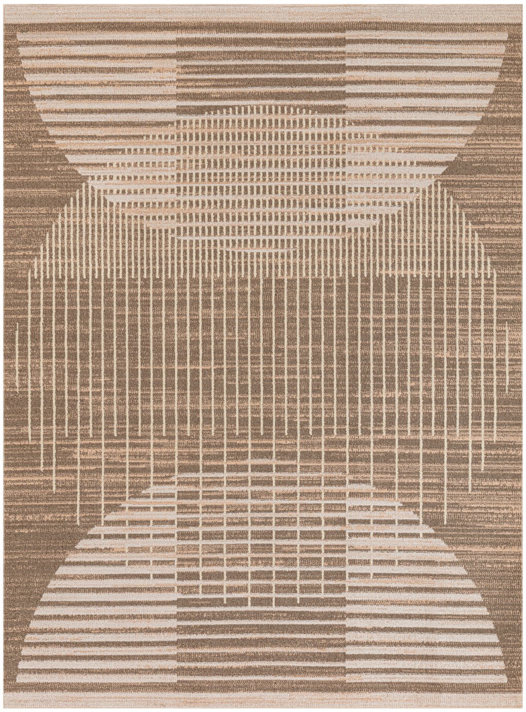 Nourison Home Nourison Astra Machine Washable ASW03 4' x 6' Latte Mid-Century Modern Indoor Rug