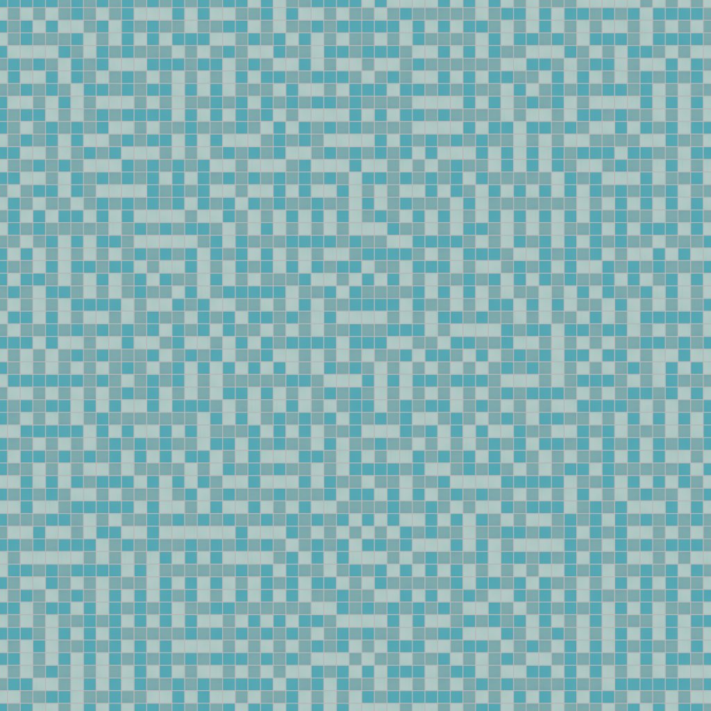 American Olean Unglazed Mosaics - Blissful Blend, Blend, 1X1, Matte (0A88) - Blissful Blend