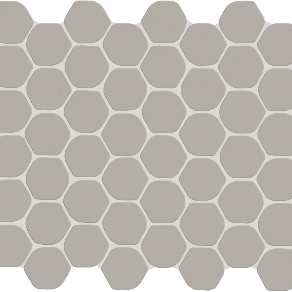 Daltile Keystones Desert Gray, Organic Hexagon, 2, Matte - Desert Gray