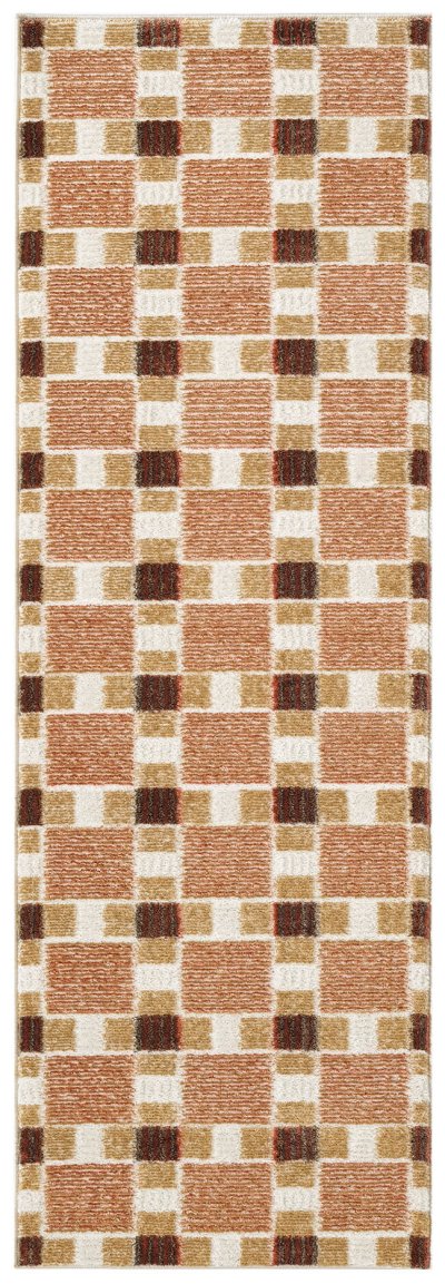 Nourison Home Nourison Nordic NRC14 2' x 6' Rust Modern Indoor Rug - 2' x 6'