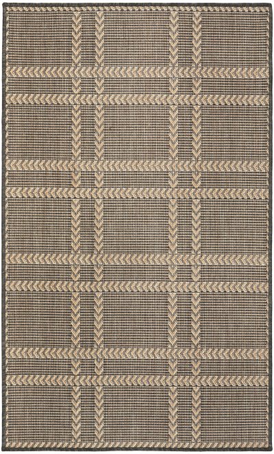 Nourison Home Nourison Horizon Indoor/Outdoor HOZ04 8' x 10' Charcoal Modern Rug - 3' x 5'